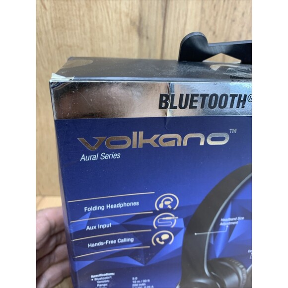 Volkano Aural Series Bluetooth Wireless Folding Headphones New Sealed Box - Picture 4 of 11
